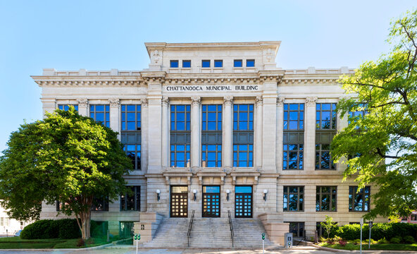 CHATTANOOGA, TN, USA-7 MAY 2021: The Chattanooga Municipal Building, built in 1908.