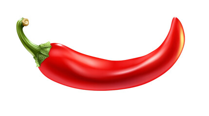 Red chili pepper transparent background