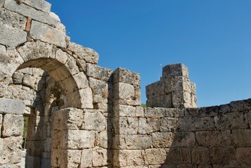 The ruins of ancient city of Kaunos remain in Turkey