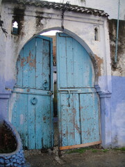 Colorful Doors in Chefchaouen Morocco