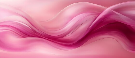 A soft, flowing abstract pattern in shades of pink, creating a serene and dreamy atmosphere. The smooth curves and gradients suggest elegance and fluidity.