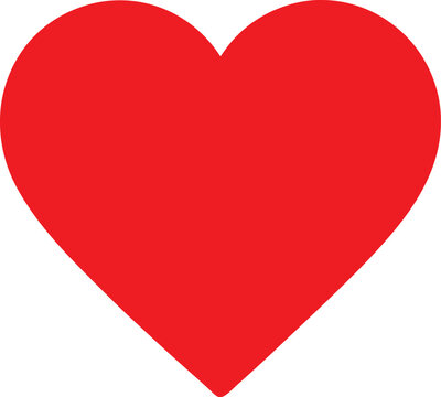Cute Red hearts vector cartoon illustration for  Valentine's Day Illustrator Artwork