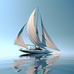 Sailing ship in fantasy style.