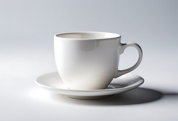 Obraz premium Multicolored beautiful cups on a light background