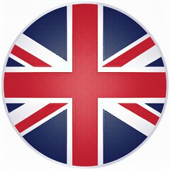 Fototapeta premium UK Round Flag AI Image