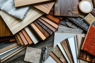 A Variety of Samples of Flooring Materials