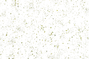 Chopped dry parsley leaves flying, pile isolated on white background, macro