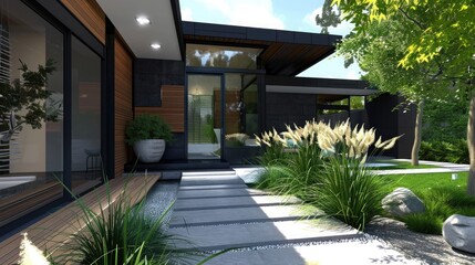 Obraz premium Entrance to the house 