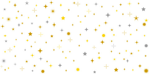 Festive silver and gold stardust background, celebration star dust design, spangle congratulations decor, little stardust spangles