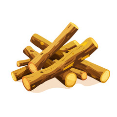 A simple flat 2D icon of licorice root isolated on a background, vector design, ideal for animation, UI/UX design, mobile apps, web design, digital illustrations
