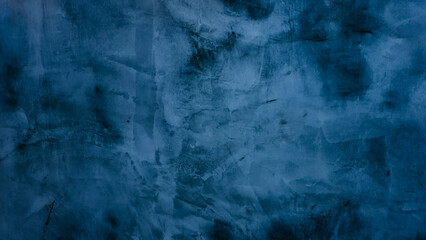 Navy blue dark stucco wall background pattern, luxury surface of polished cement loft wallpaper style, texture banner with space for text concept feeling of cool tone color.