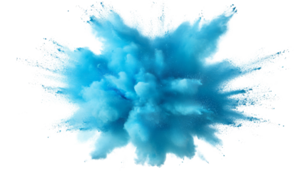 Blue smoke transparent background