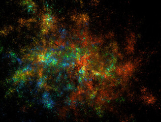 Imaginatory fractal abstract background Image