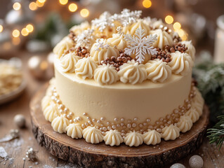 Winter christmas cake 