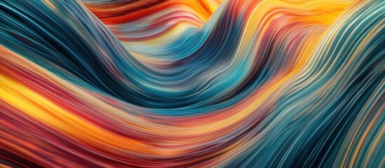 Fototapeta premium Abstract Colorful Swirling Lines