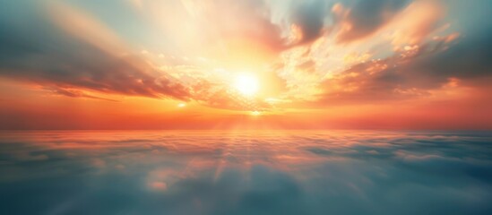 Fototapeta premium Sunrise Abstract with Blurred Clouds