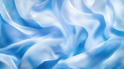 Fototapeta premium Abstract Blue Silk Fabric