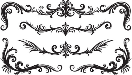 Vector frame with elements and white background