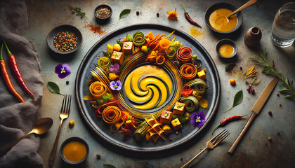 Deconstructed Fusion Curry Dish