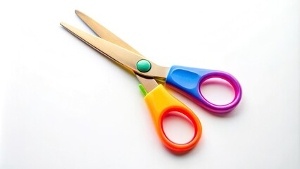 colorful scissors isolated on white background