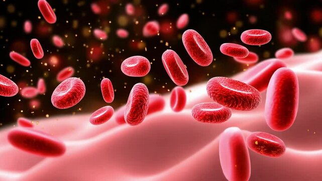 Hiv prevention and blood circulation theme in abstract medical art