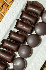 Traditional Turkish Chocolate Covered Chestnut candy.