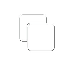 Copy icon vector white background