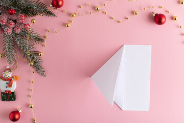 DIY a snowflake with your own hands. Step-by-step origami instructions. Step 3. Top view. flat lay