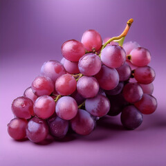 Fototapeta premium purple grapes Fruit set against a clean background