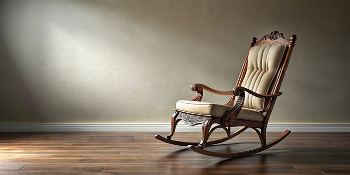 Comfortable rocking chair with a nostalgic design, perfect for adding elegance to any room