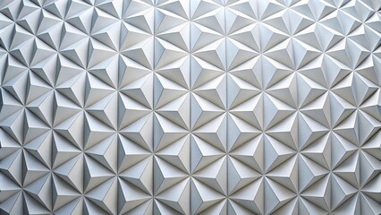 Close-Up White geometric pattern stylized in the form of decorative convex modules