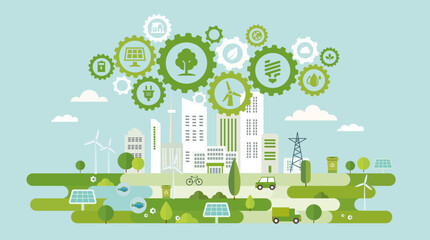 Smart City stock illustration