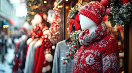 Fototapeta premium Christmas Sale on Fashion Items