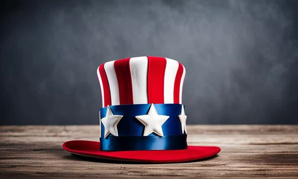 American Uncle Sam hat.