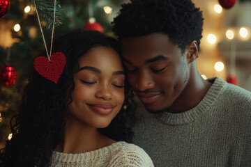 Joyful emotions on Christmas Eve for a loved one.