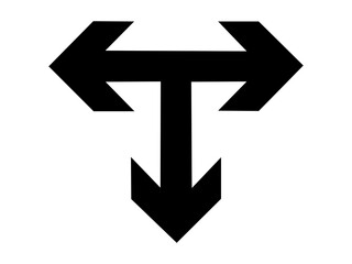 three direction joint arrows