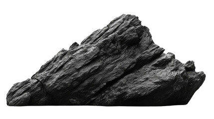 Black rock transparent background