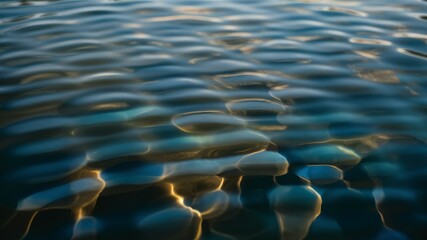 Water Reflection: Captivating abstract image that captures a mesmerizing interplay of light and shadow across the surface of water.