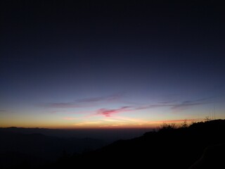 sunrise over the mountain