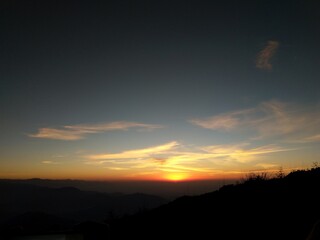 sunrise on the horizon