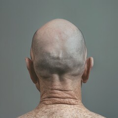 Fototapeta premium a man with a bald head.
