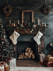 christmas tree and gifts