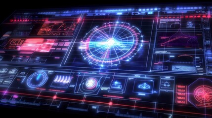 Fototapeta premium Unveiling Aviation Technology: Exploring the Instrument Navigation Panel