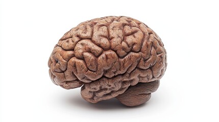 Fototapeta premium Human brain on white background