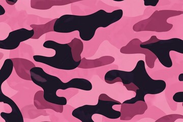 Obraz premium A camouflage pattern featuring pink and black hues