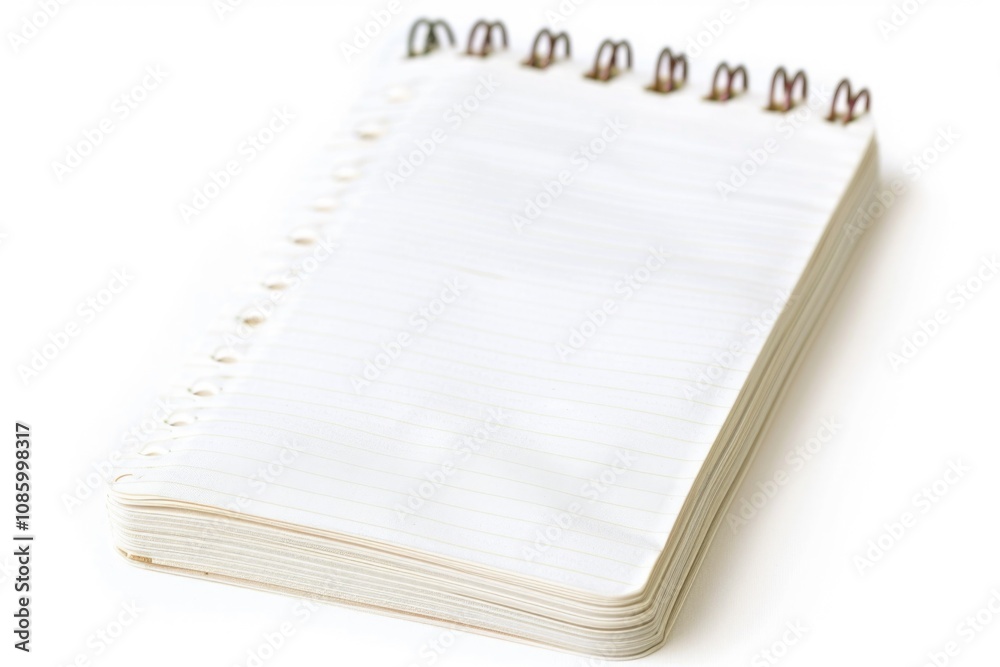 Poster A notepad with a pen lying on top, perfect for writing notes or ideas