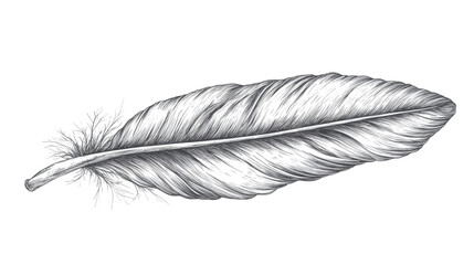 Obraz premium Animal feather transparent background