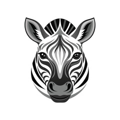 Zebra head color icon vector illustration silhouette vector illustration design.