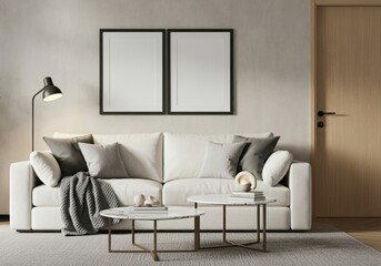 Fototapeta premium modern living room with sofa