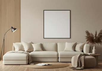 modern living room with sofa